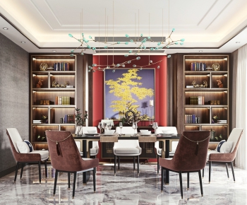 New Chinese Style Dining Room-ID:715236173