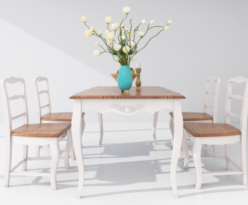 Simple European Style Dining Table And Chairs-ID:161634182