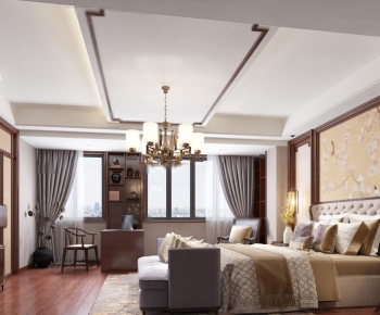 New Chinese Style Bedroom-ID:934103428