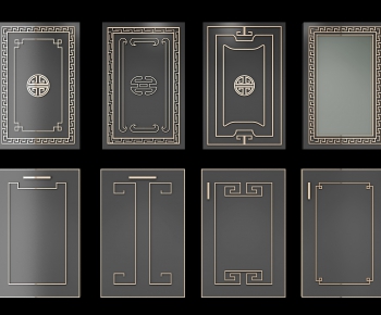 New Chinese Style Door Panel-ID:928816343