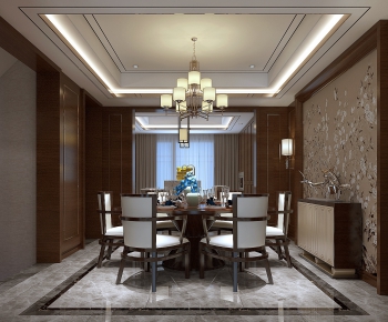 New Chinese Style Dining Room-ID:189221673