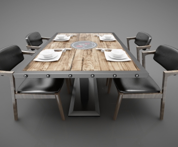 Modern Dining Table And Chairs-ID:296037515