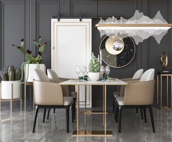Modern Dining Table And Chairs-ID:386539368