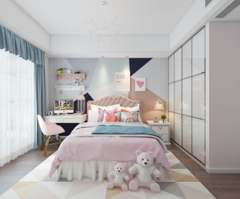 Nordic Style Girl's Room Daughter's Room-ID:869579531