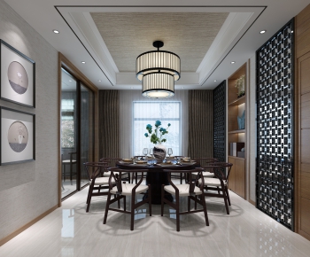 New Chinese Style Dining Room-ID:624349263