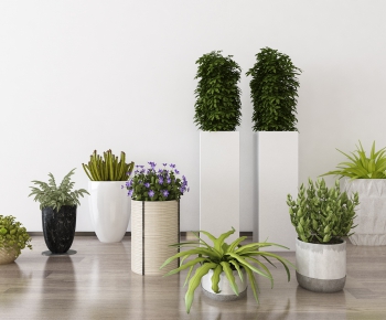 Modern Potted Green Plant-ID:945576728