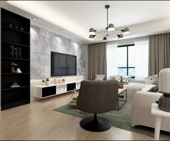 Modern A Living Room-ID:861094932