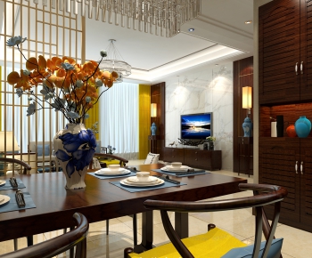 New Chinese Style Dining Room-ID:246651433