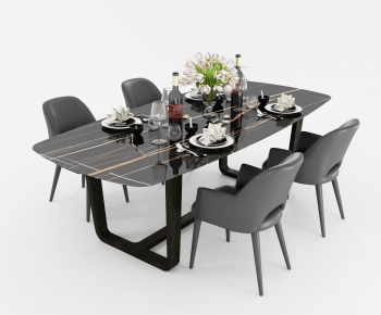 Modern Dining Table And Chairs-ID:387362253
