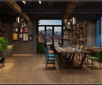 Industrial Style Cafe-ID:142532989