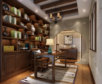 New Chinese Style Study Space-ID:177805759