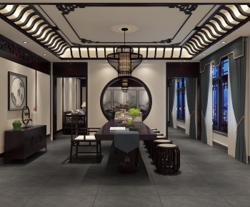 New Chinese Style Tea House-ID:730593715