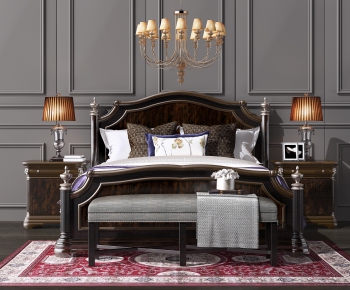 American Style Double Bed-ID:502711774