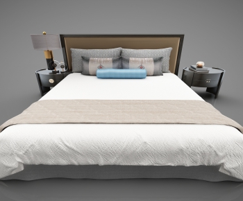 Modern Double Bed-ID:960214718