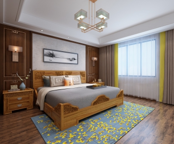 New Chinese Style Bedroom-ID:810144584