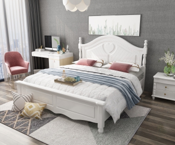 American Style Double Bed-ID:254419676