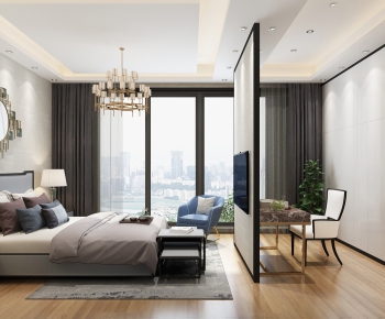 New Chinese Style Bedroom-ID:792908868