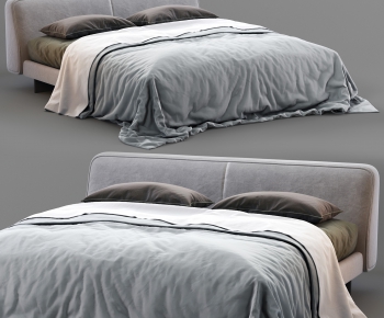 Modern Double Bed-ID:593591924