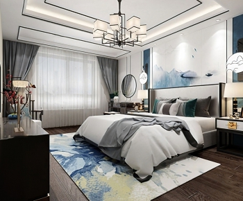 New Chinese Style Bedroom-ID:238124375