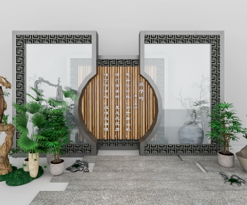 New Chinese Style Garden-ID:448695565