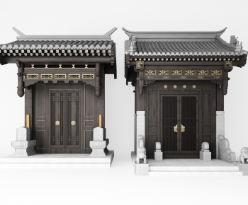 New Chinese Style Facade Element-ID:691433619