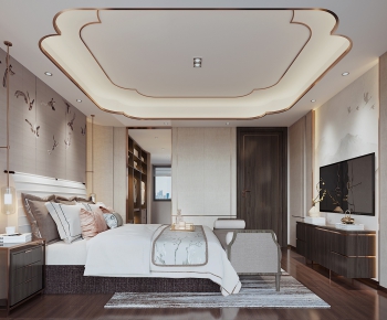 New Chinese Style Bedroom-ID:836571832