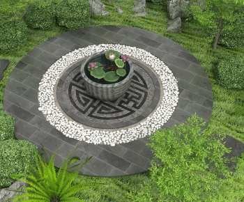 New Chinese Style Garden Landscape-ID:932335548
