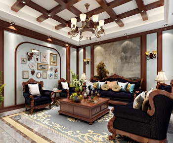 American Style A Living Room-ID:278551588
