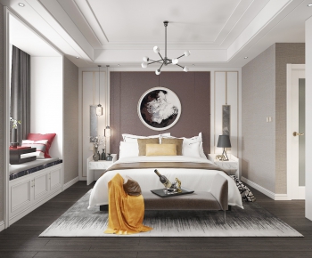 New Chinese Style Bedroom-ID:508475234