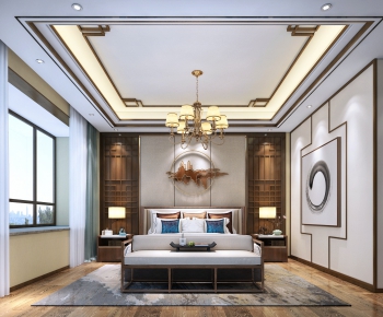 New Chinese Style Bedroom-ID:401486997