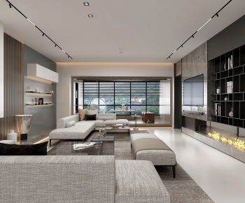 Modern A Living Room-ID:665671636