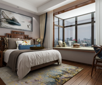 New Chinese Style Bedroom-ID:347270231