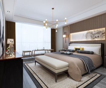 New Chinese Style Bedroom-ID:810398143