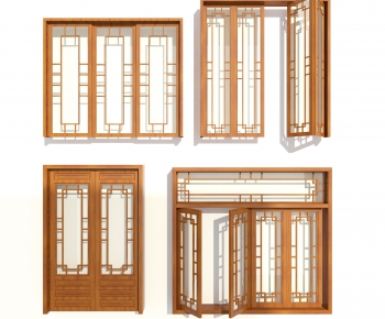 Chinese Style Door-ID:208280723