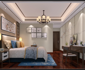 New Chinese Style Bedroom-ID:957116448