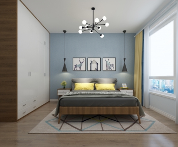 Nordic Style Bedroom-ID:458447873