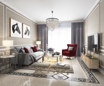 European Style A Living Room-ID:898707189