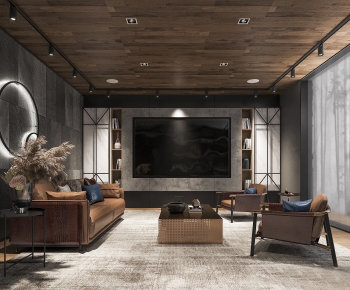 Industrial Style A Living Room-ID:171162728