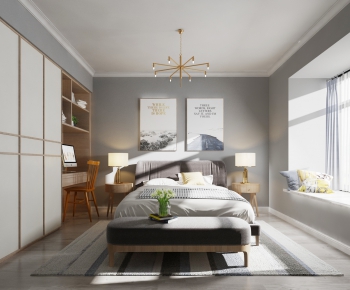 Nordic Style Bedroom-ID:447159758