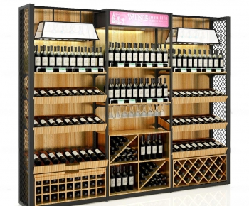 Industrial Style Wine Cabinet-ID:270483489