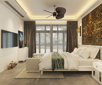 Southeast Asian Style Bedroom-ID:360446171