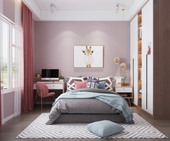 Nordic Style Girl's Room Daughter's Room-ID:398411173