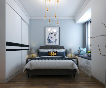 Nordic Style Bedroom-ID:417587275