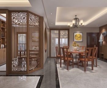 New Chinese Style Dining Room-ID:953145926