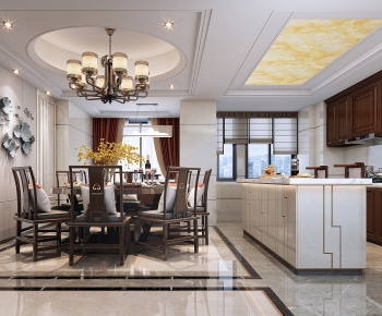 New Chinese Style Dining Room-ID:485546188