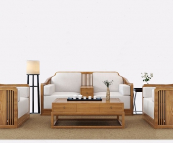 New Chinese Style Sofa Combination-ID:538982191