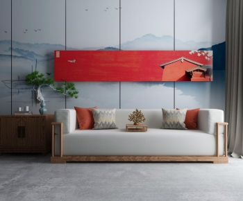 New Chinese Style A Sofa For Two-ID:169239341