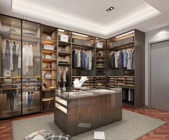 Modern Clothes Storage Area-ID:912992154