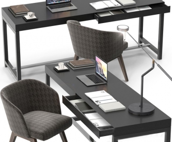 Modern Computer Desk And Chair-ID:710522753