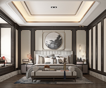 New Chinese Style Bedroom-ID:351214498